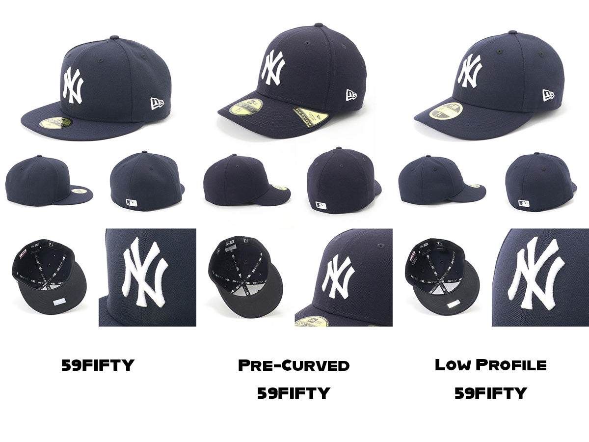 59FIFTY LOW PROFILE / CAP / NEWERA ニューエラ 59FIFTY比較ガイド：Pre-CurvedやLow Profileとの違いと選び方 – ONSPOTZ