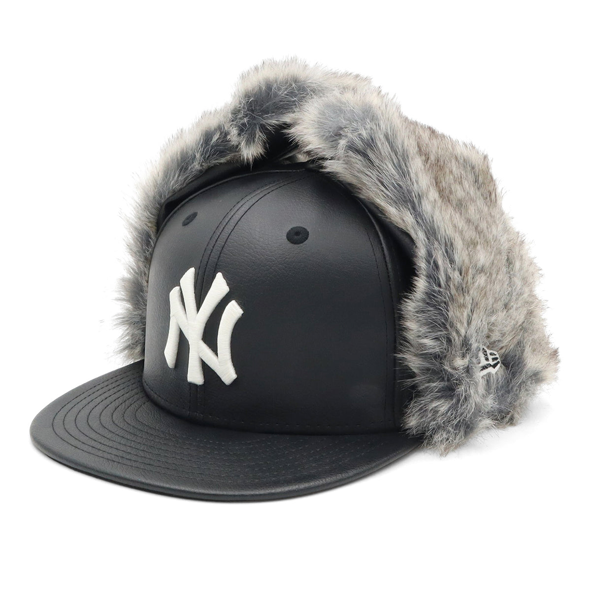 NEW ERA ニューエラ 59FIFTY ドックイヤー ONSPOTZ別注 ニューエラ キャップ 59FIFTY DOG EAR SYNTHETIC LEATHER NY・ブラック