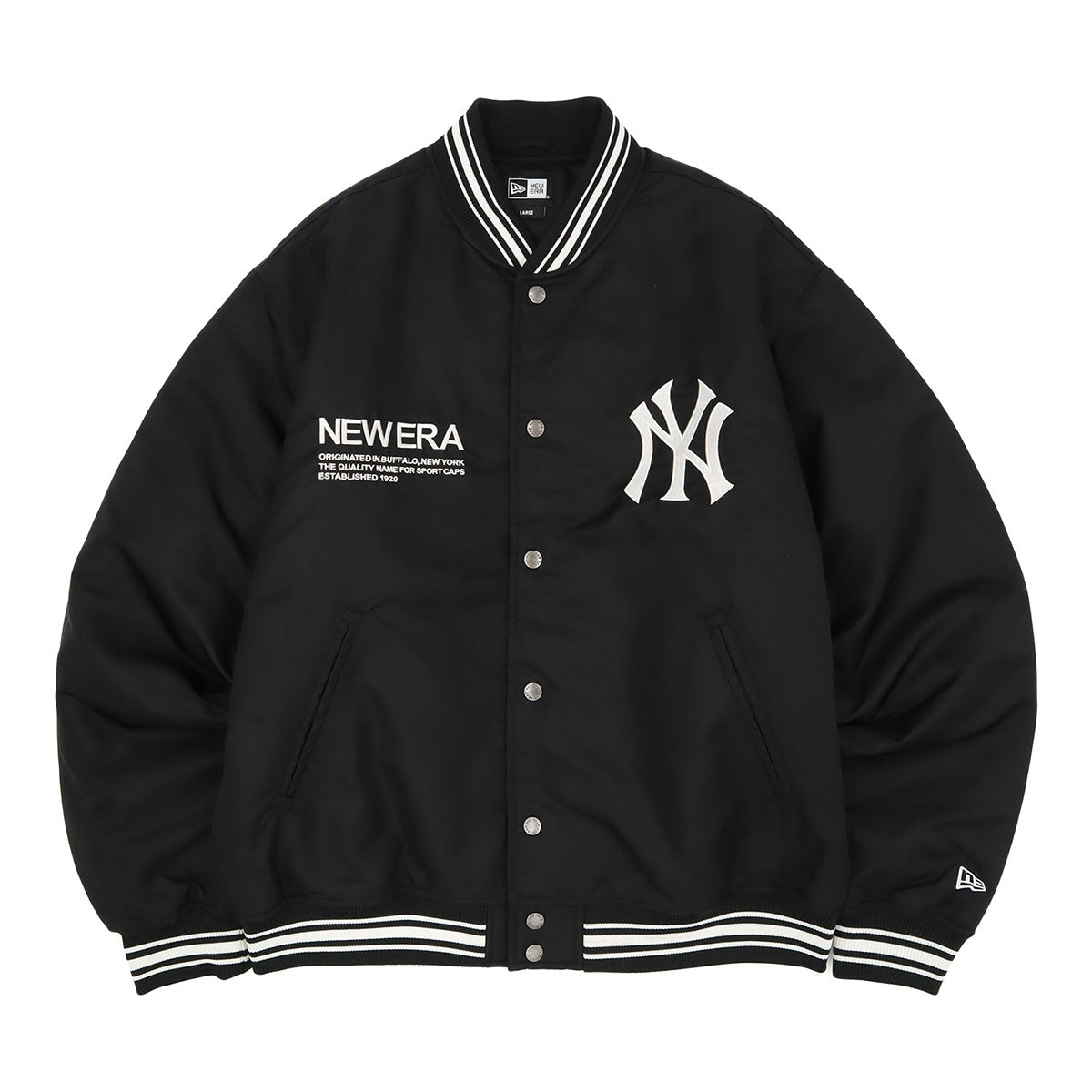 ニューエラ キャップ NYLON VARSITY JACKET NYブラック– ONSPOTZ