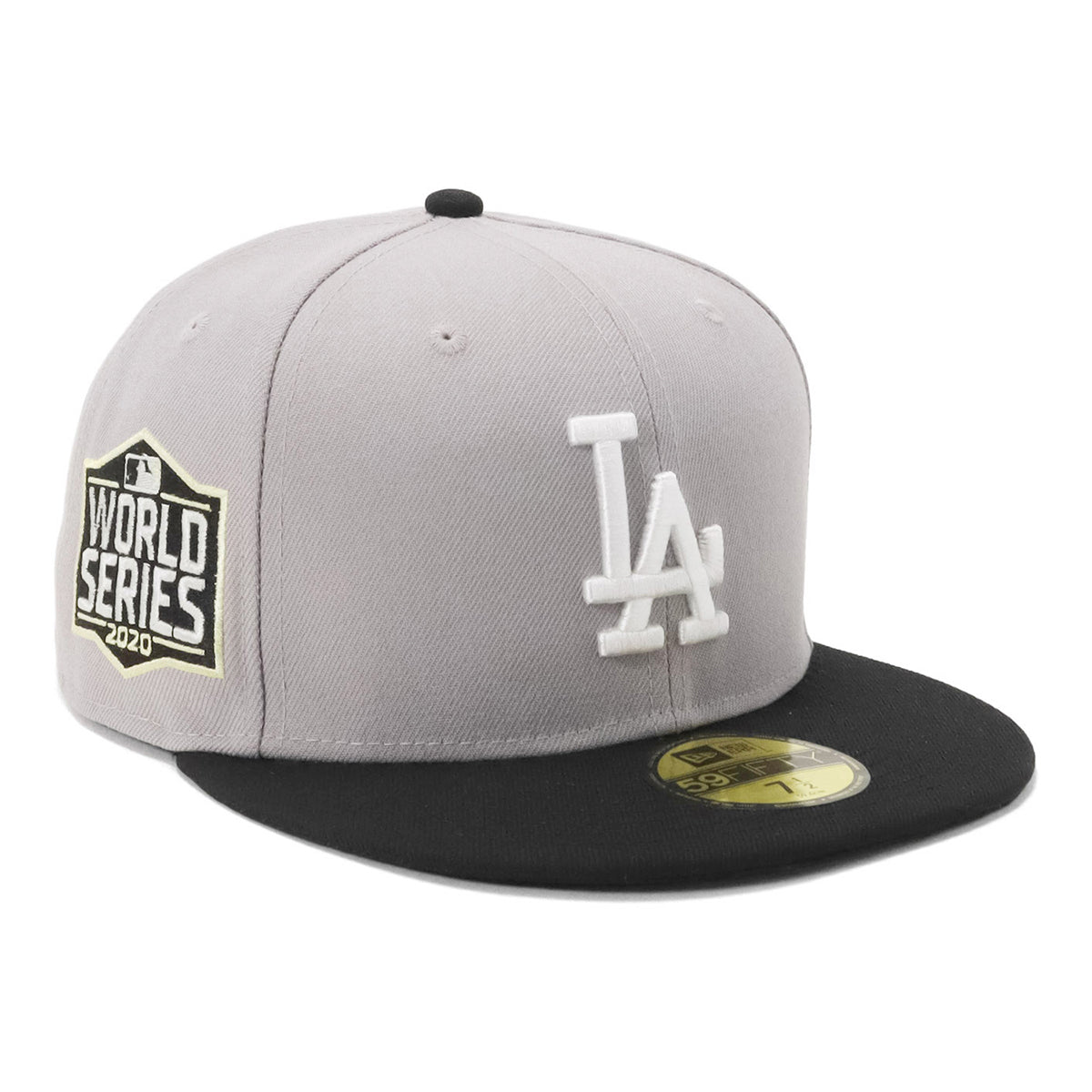 ニューエラ キャップ 59FIFTY SIDE PATCH 2-TONE LAグレー/ブラック