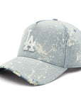 ニューエラ 9FORTY A-FRAME / CLOTH STRAP SPLASH PAINT DENIM LAウォッシュドデニム