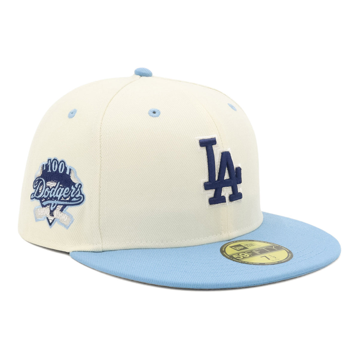 ニューエラ キャップ 59FIFTY SIDE PATCH 2-TONE LAクローム/スカイ