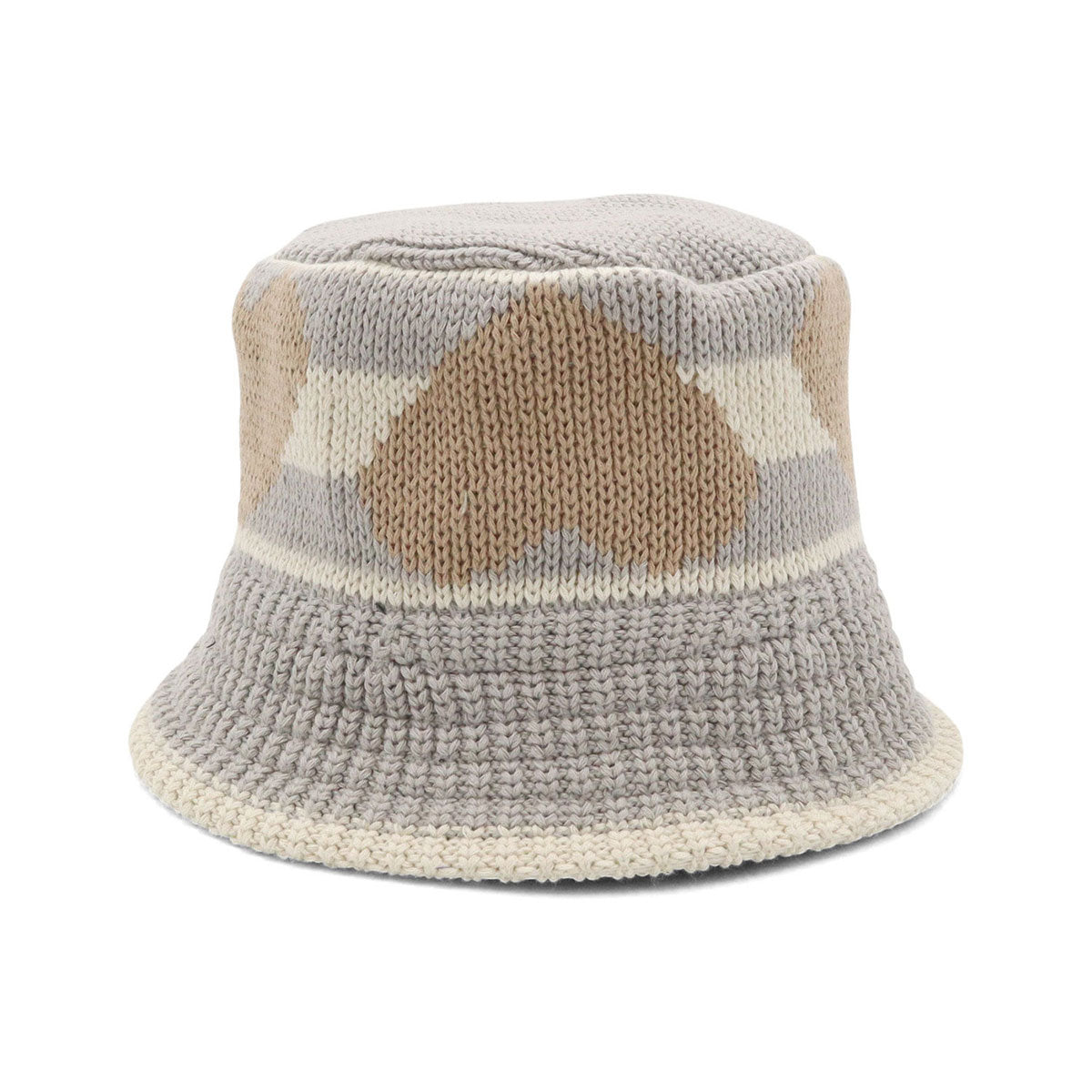 ニューエラ キャップ KNIT BUCKET JACQUARD ライトグレー/ストーン