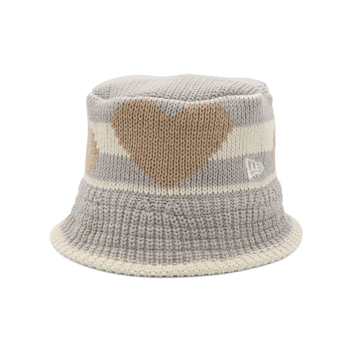 ニューエラ キャップ KNIT BUCKET JACQUARD ライトグレー/ストーン