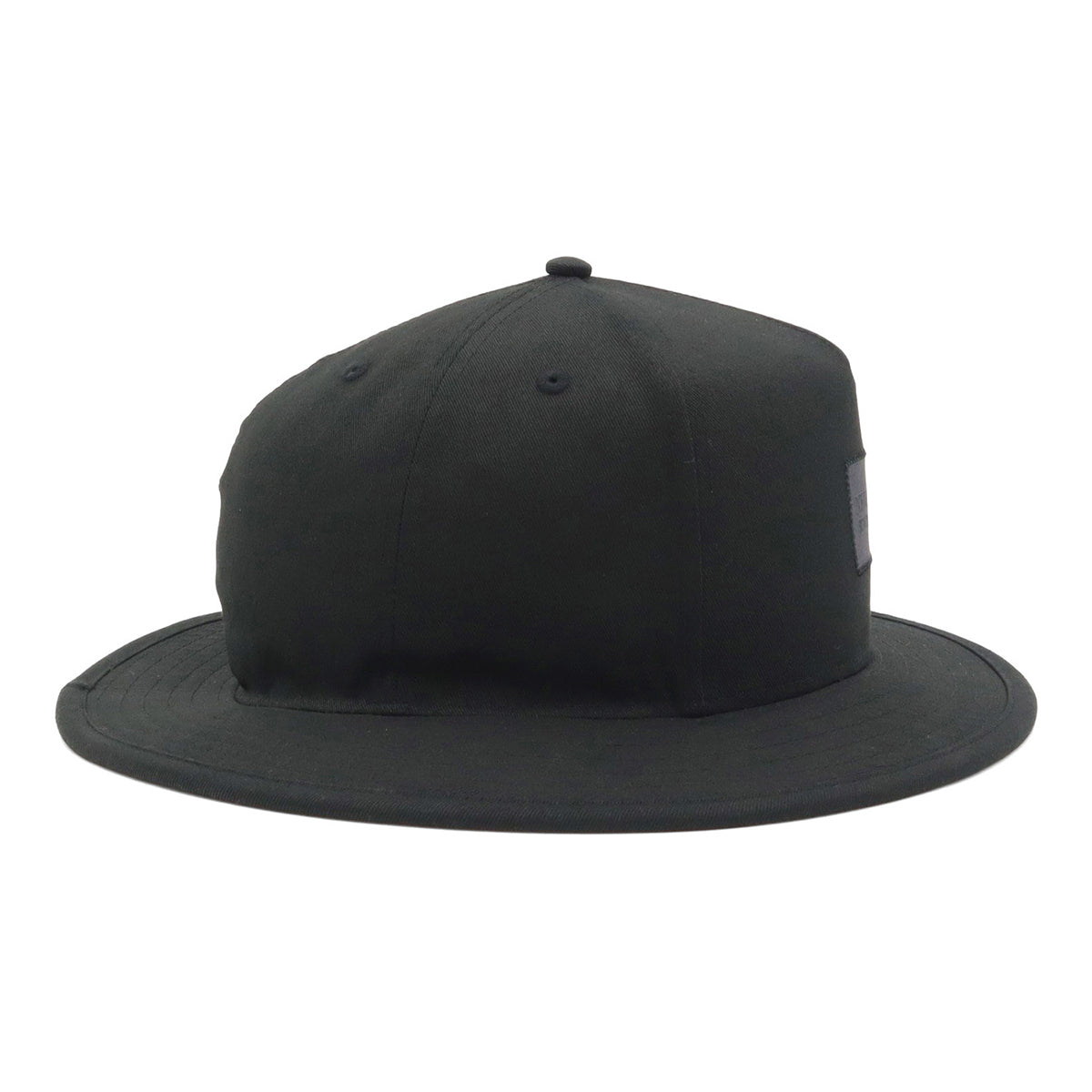 ニューエラ キャップ A-FRAME BUCKET HAT BLACK WOVEN PATCH