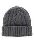ニューエラ LOWGAUGE CUFF KNIT/WOOL BLEND WOOL BLEND ダークグレー