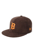 ニューエラ YOUTH 9FIFTY MLB 8W CORDUROY DETダークブラウン