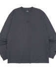 ニューエラ L/S COTTON TEE 23 FLAG LOGO MINI スレートグレー