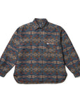 ニューエラ L/S OVERSIZED SHIRT PENDLETON ネイビー