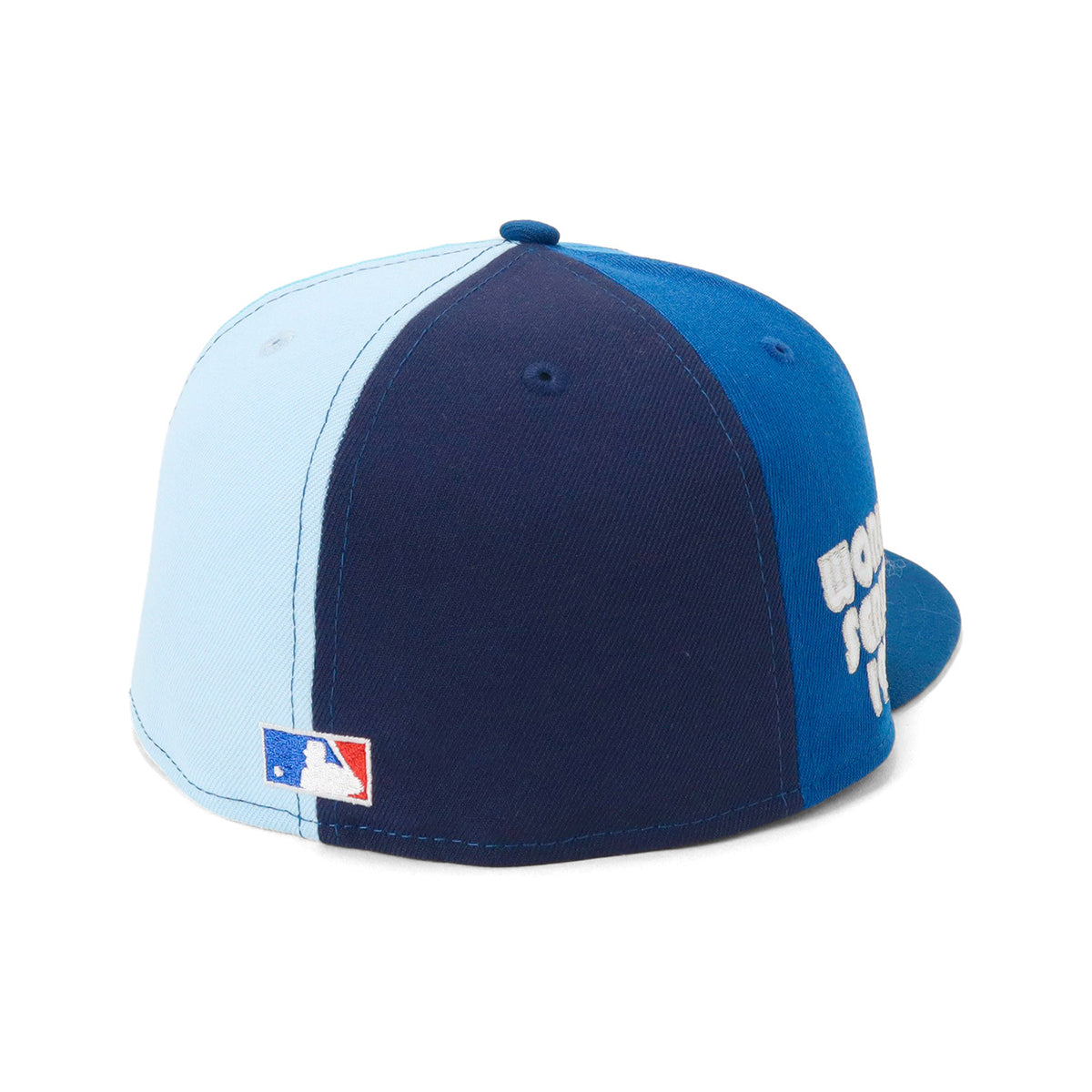 ニューエラ キャップ 59FIFTY SIDE PATCH UNDER VISOR LAブルー