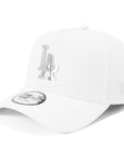 ニューエラ 9FORTY A-FRAME / CLOTH STRAP METAL BADGE MLB LAホワイト