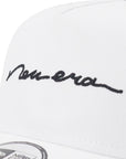 ニューエラ 9FORTY A-FRAME TRUCKER HANDWRITTEN LOGO ホワイト