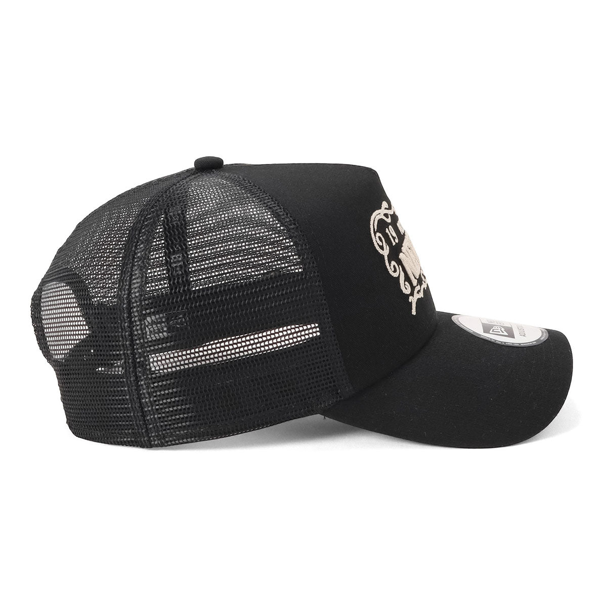 ニューエラ キャップ 9FORTY A-FRAME TRUCKER FRAME LOGO ブラック 