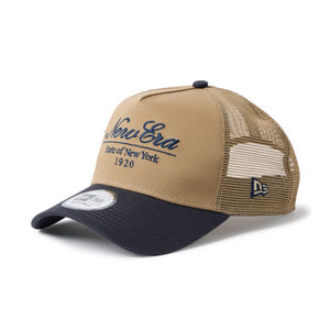 国内正規品 classic script New Era 新品 ニューエラ キャップ 9FORTY A-FRAME TRUCKER CLASSIC SCRIPT カーキ