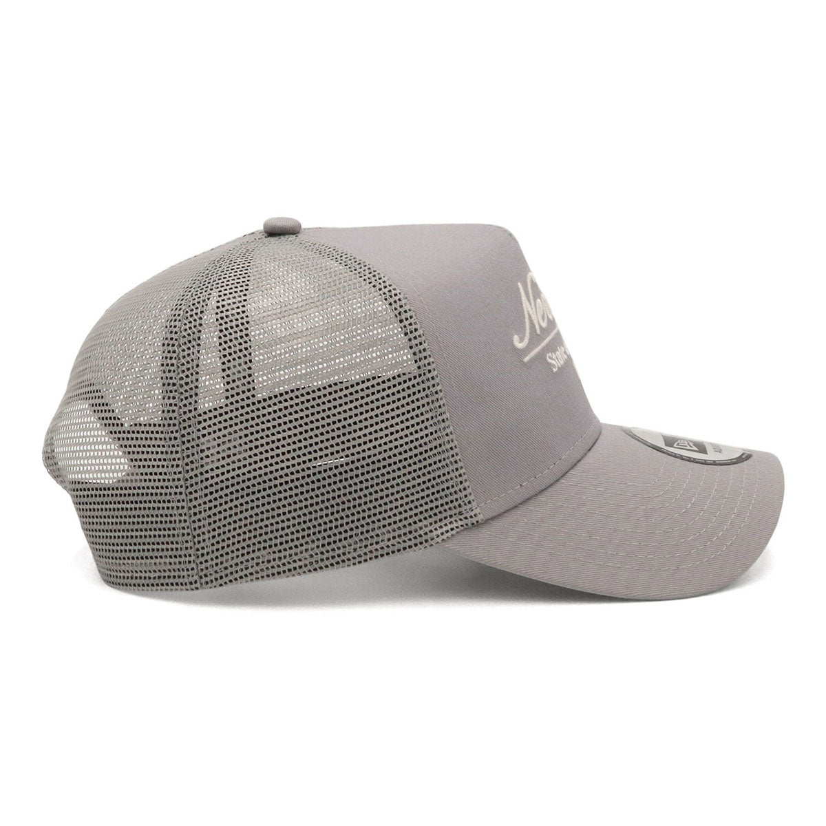ニューエラ キャップ 9FORTY A-FRAME TRUCKER CLASSIC SCRIPT グレー