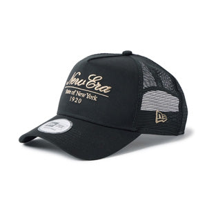 ニューエラ キャップ 9FORTY A-FRAME TRUCKER CLASSIC SCRIPT ブラック