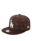 ニューエラ YOUTH 9FIFTY MLB JACQUARD LAブラウン