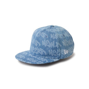 ニューエラ キャップ YOUTH 9FIFTY LASER BURNOUT DENIM ウォッシュド