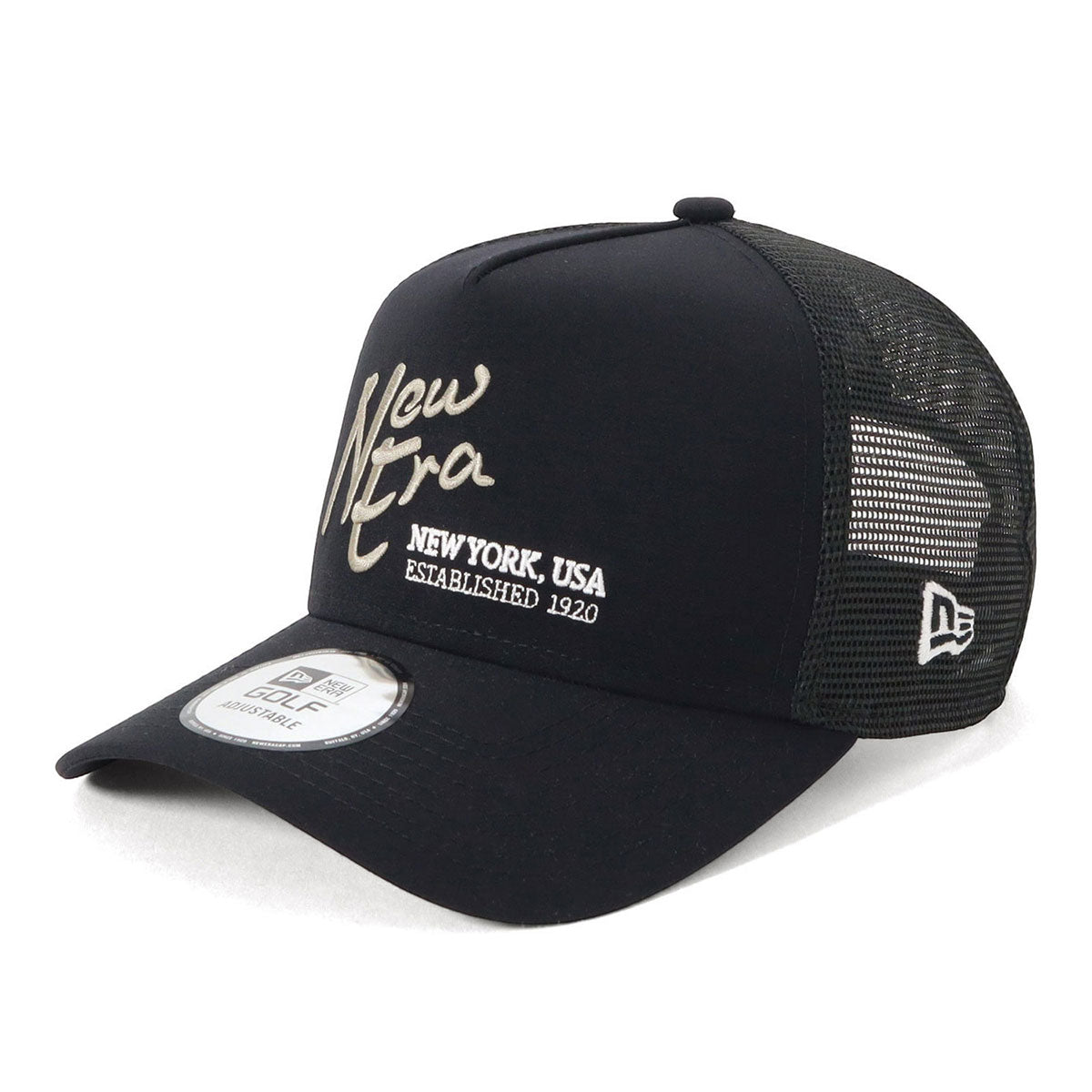 ニューエラ キャップ 9FORTY A-FRAME TRUCKER NYLON TUSSAH ブラック
