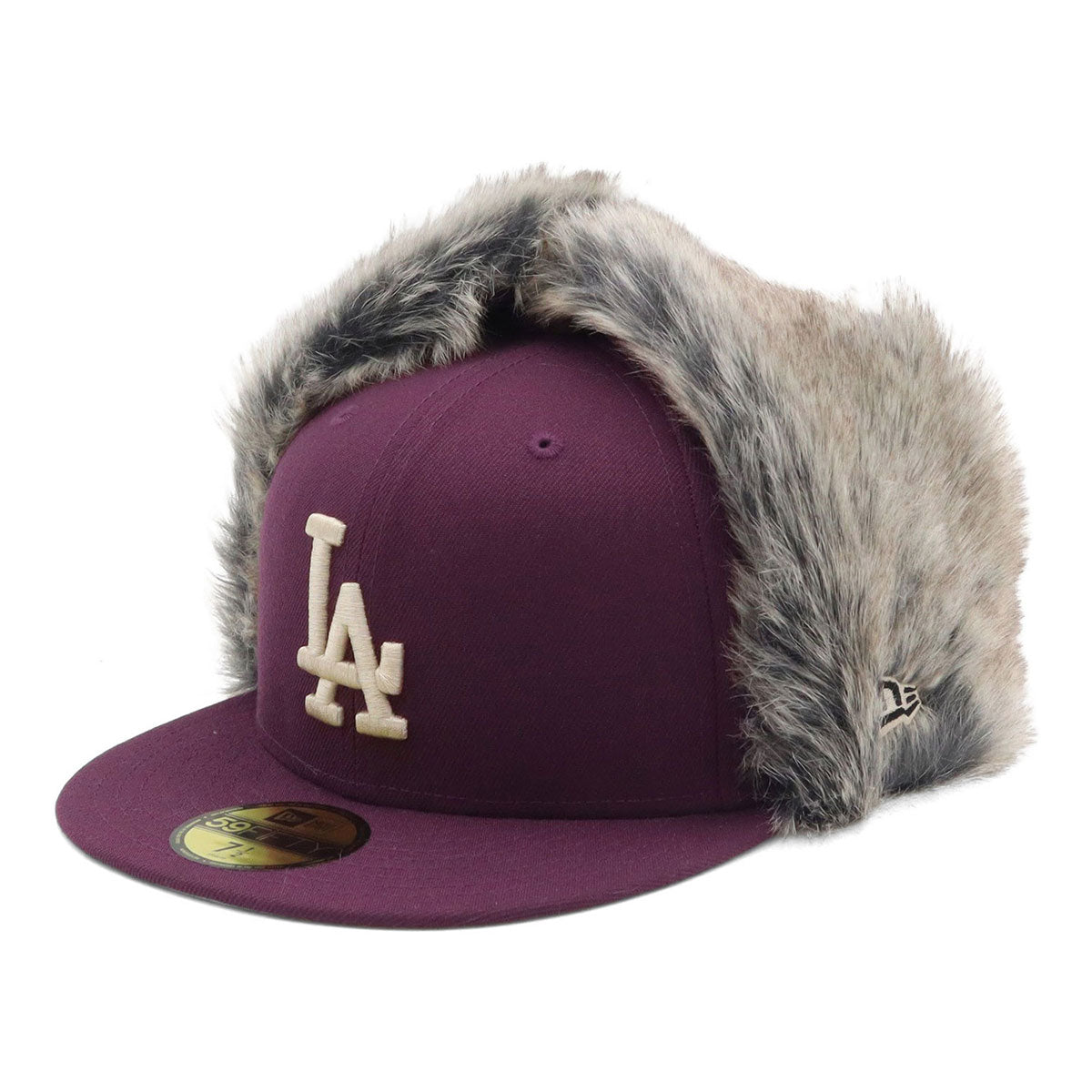 LA 59FIFTY キャップ ファー付き 7 3/8 ロサンゼルス・ドジャース