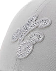 ニューエラ 9FORTY / CLOTH STRAP RHINESTONE グレー