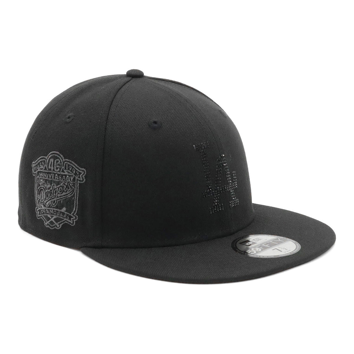 ニューエラ キャップ 59FIFTY RHINESTONE SIDE PATCH LAブラック