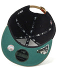 ニューエラ RETRO CROWN 9FIFTY FLAT VISOR MLB 8W CORDUROY NYブラック/グレー