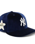 ニューエラ PRE-CURVED 59FIFTY VELVET NYネイビー