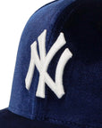 ニューエラ PRE-CURVED 59FIFTY VELVET NYネイビー