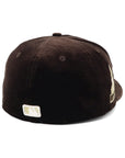 ニューエラ PRE-CURVED 59FIFTY VELVET LAブラウン
