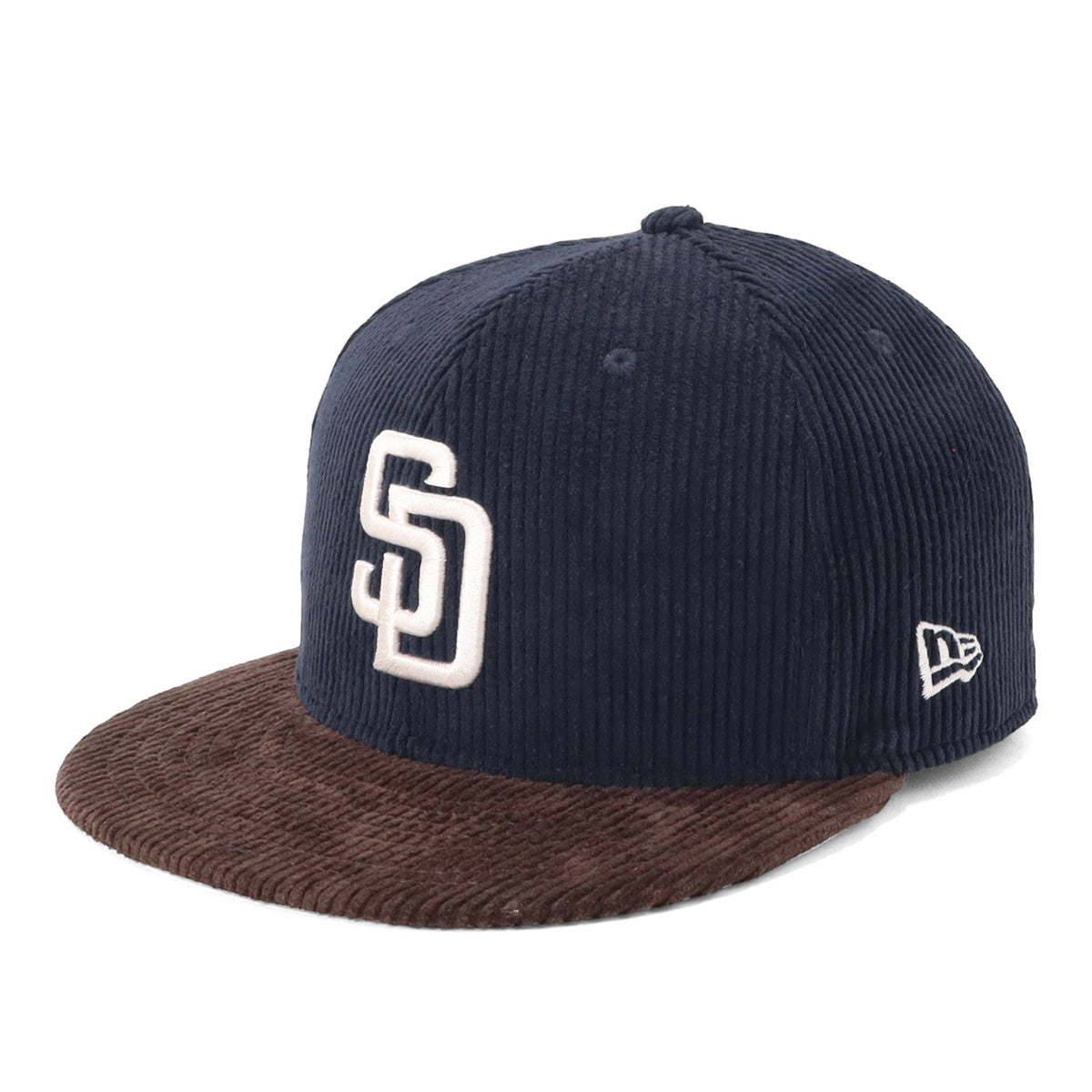 New Era 59FIFTY キャップ ネイビー/ブラウン ニューエラ キャップ 59FIFTY MLB 8W CORDUROY SDネイビー/ダーク