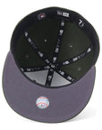 ニューエラ 59FIFTY MLB METALLIC PEWTER PITダークシーウィード
