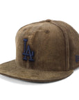 ニューエラ 59FIFTY MLB FADED CORDUROY LAウォルナット