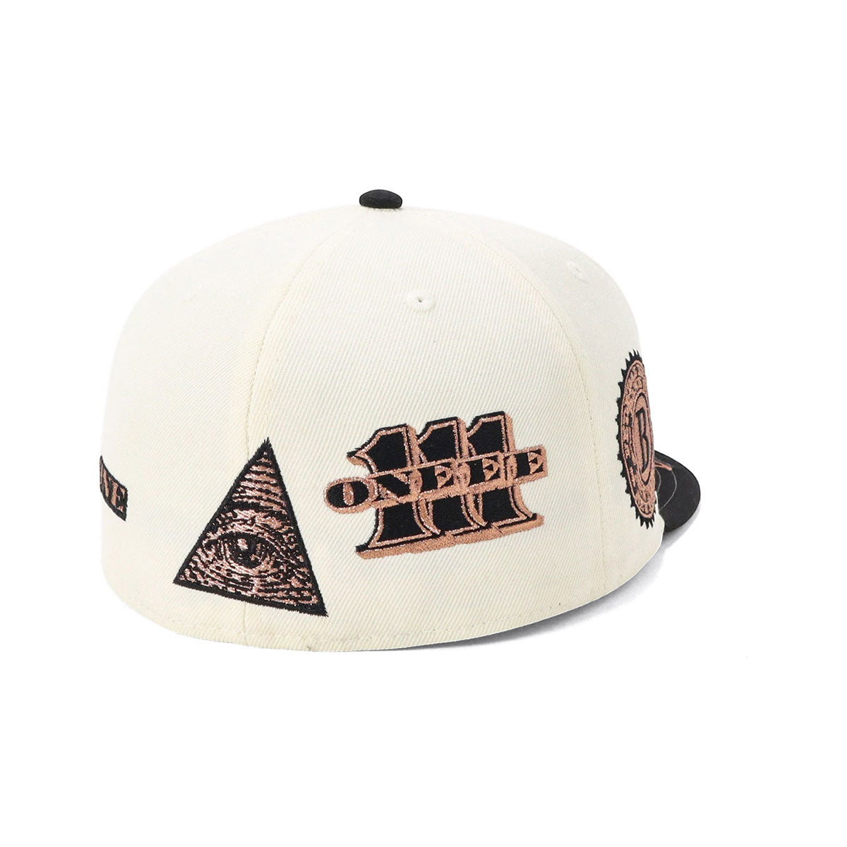 ニューエラ キャップ 59FIFTY DOLLAR ALL OVER UNDER VISOR クローム