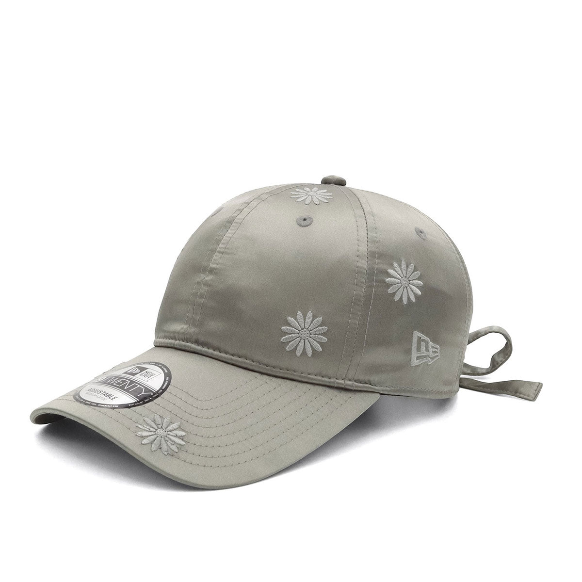 帽子 always reversible embroid ニューエラ キャップ 9TWENTY LONG VISOR / RIBBON FLOWER EMBROIDERY