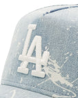 ニューエラ 9FORTY A-FRAME TRUCKER / CLOTH STRAP SPLASH PAINT DENIM LAウォッシュドデニム