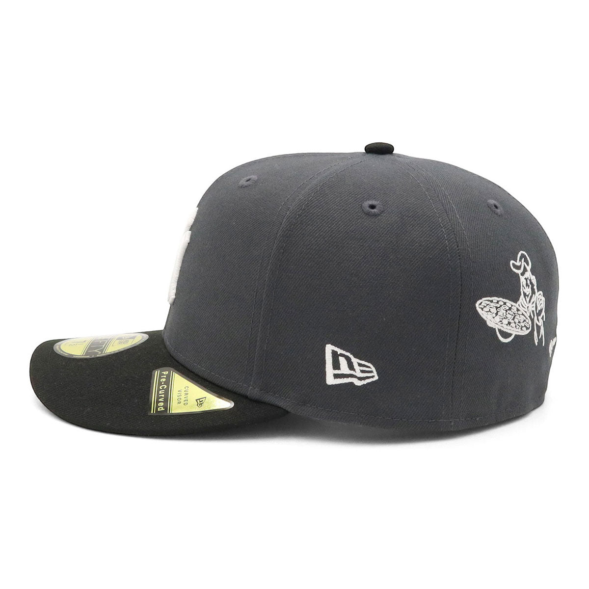 ニューエラ キャップ PRE-CURVED 59FIFTY 2-TONE SIDE LOGO NYダーク