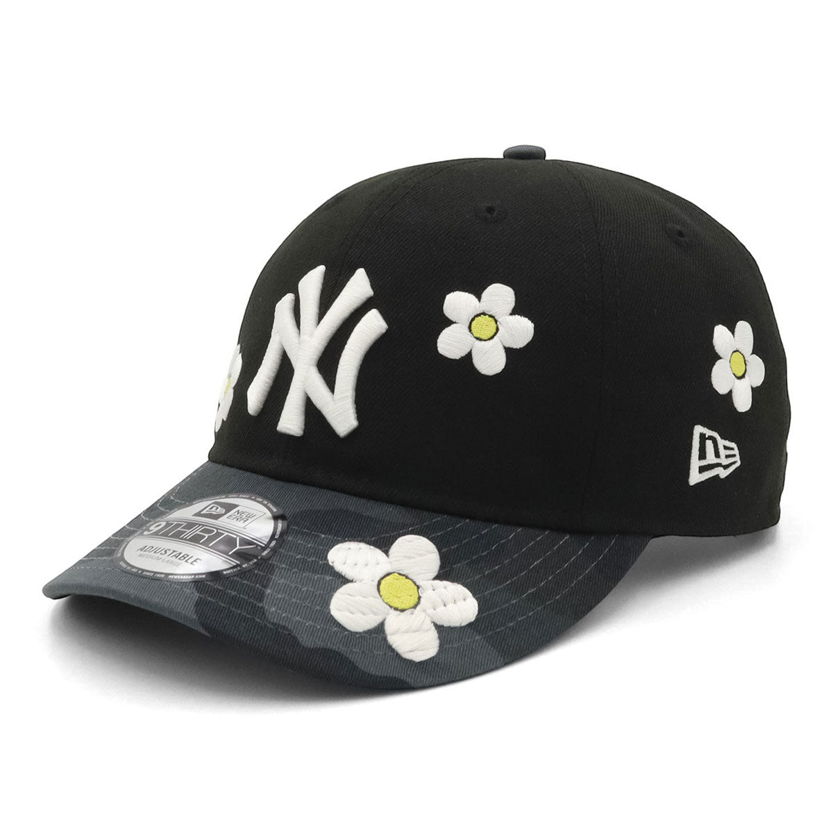 ニューエラ キャップ 9THIRTY / EASYSNAP FLOWER EMBROIDERY 2-TONE NY