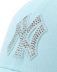 ニューエラ YOUTH 9FORTY MLB RHINESTONE NYグレイシャルブルー