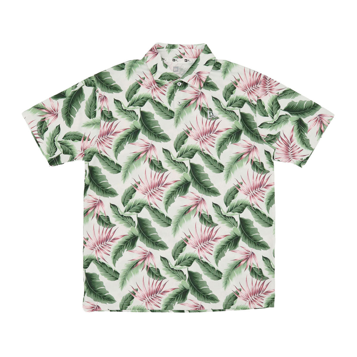 ニューエラ TECH POLO SHIRT SEASON GRAPHIC ホワイトボタニカル