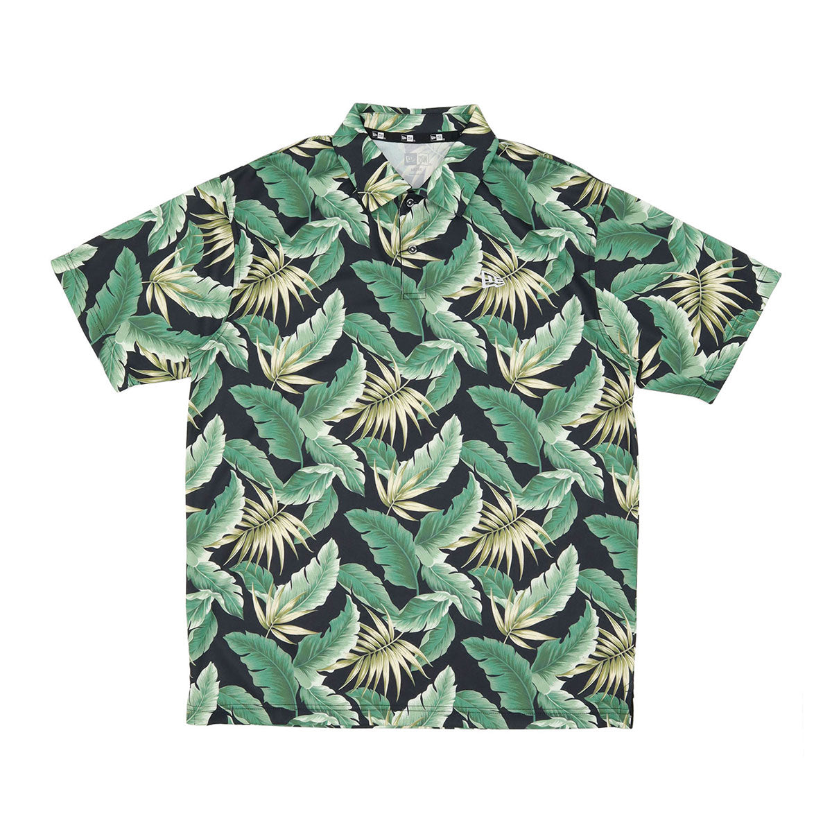 ニューエラ TECH POLO SHIRT SEASON GRAPHIC ブラックボタニカル