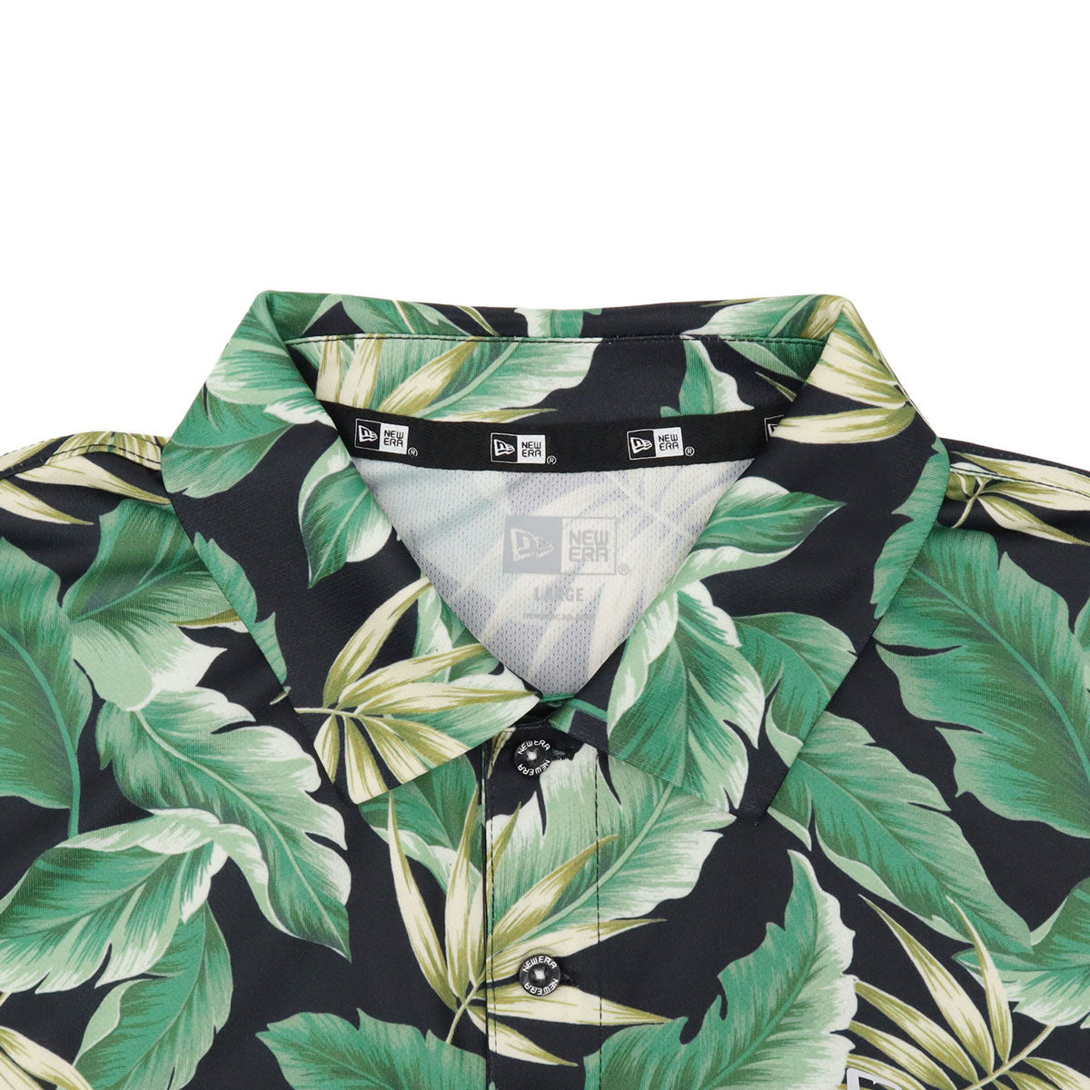 ニューエラ TECH POLO SHIRT SEASON GRAPHIC ブラックボタニカル
