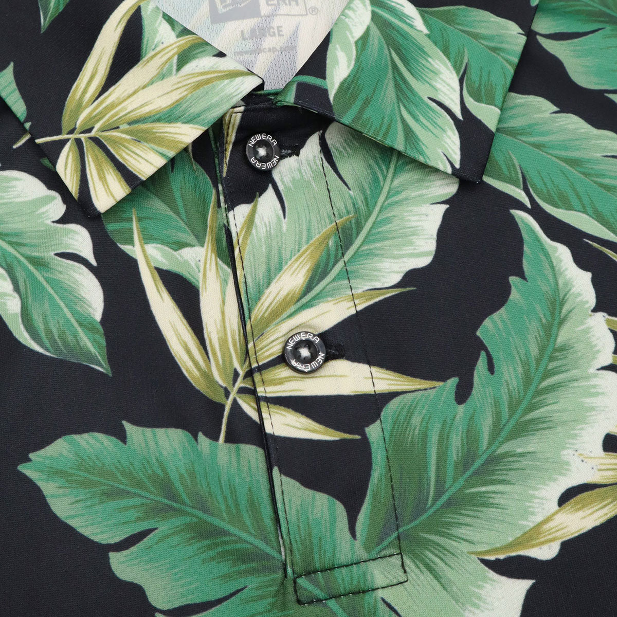 ニューエラ TECH POLO SHIRT SEASON GRAPHIC ブラックボタニカル