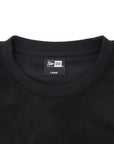 ニューエラ SUEDE CREW NECK SCRIPT LOGO BOX LOGO LEATHER PATCH ブラック・ダークグレー