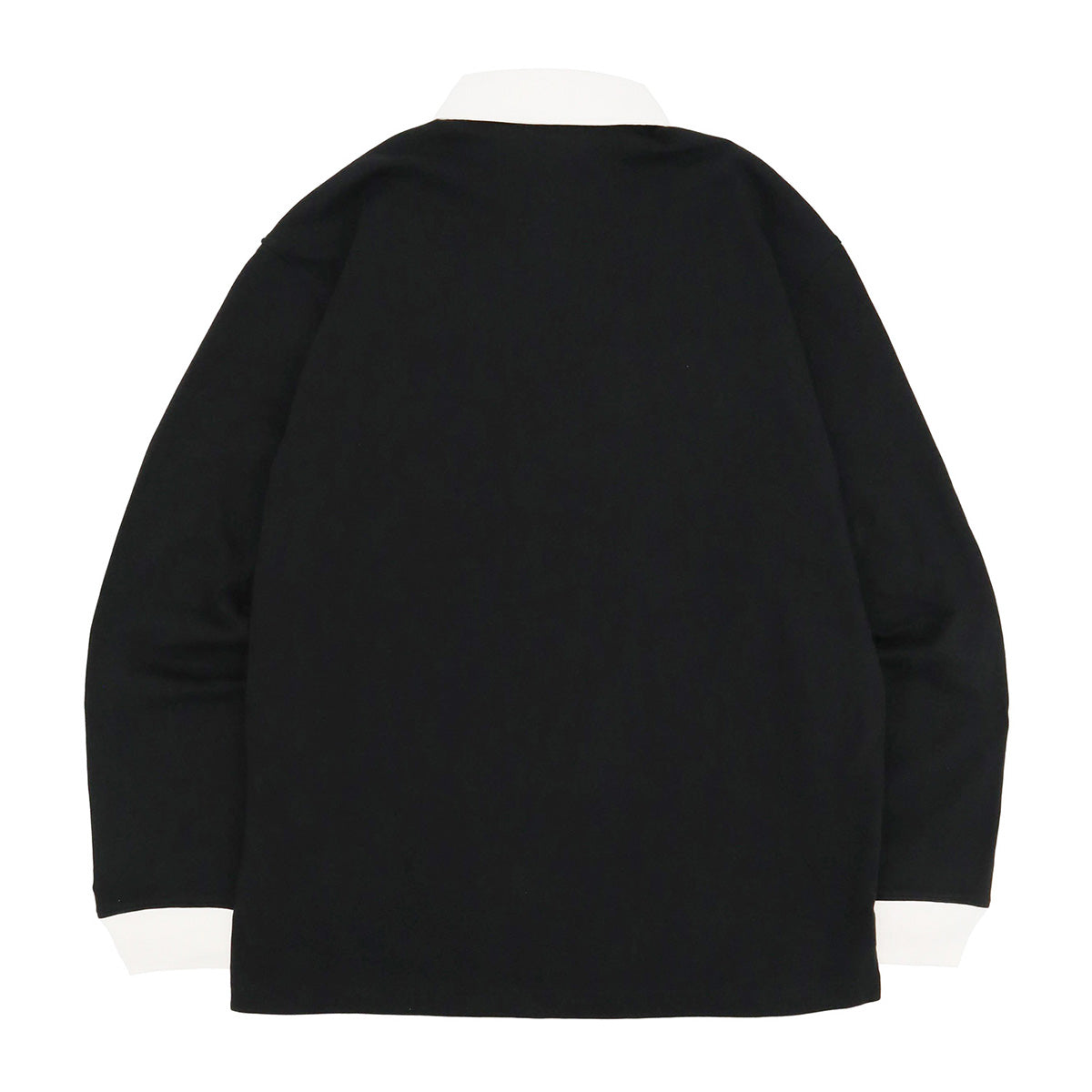 ニューエラ L/S RUGBY SHIRT 23 BOX LOGO ブラック