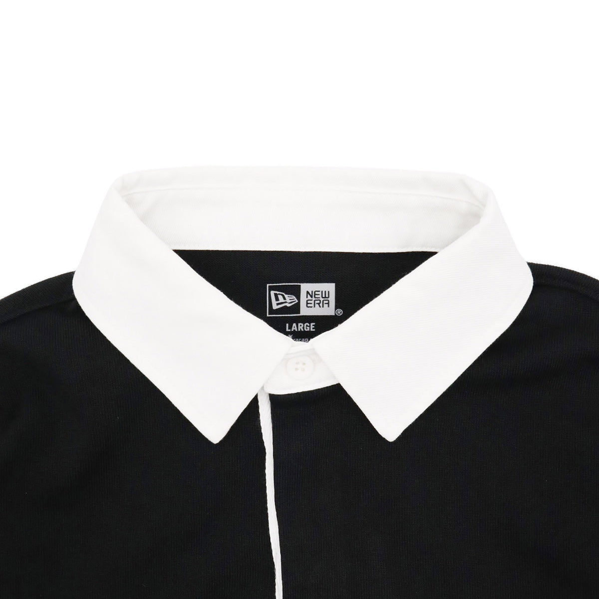 ニューエラ L/S RUGBY SHIRT 23 BOX LOGO ブラック