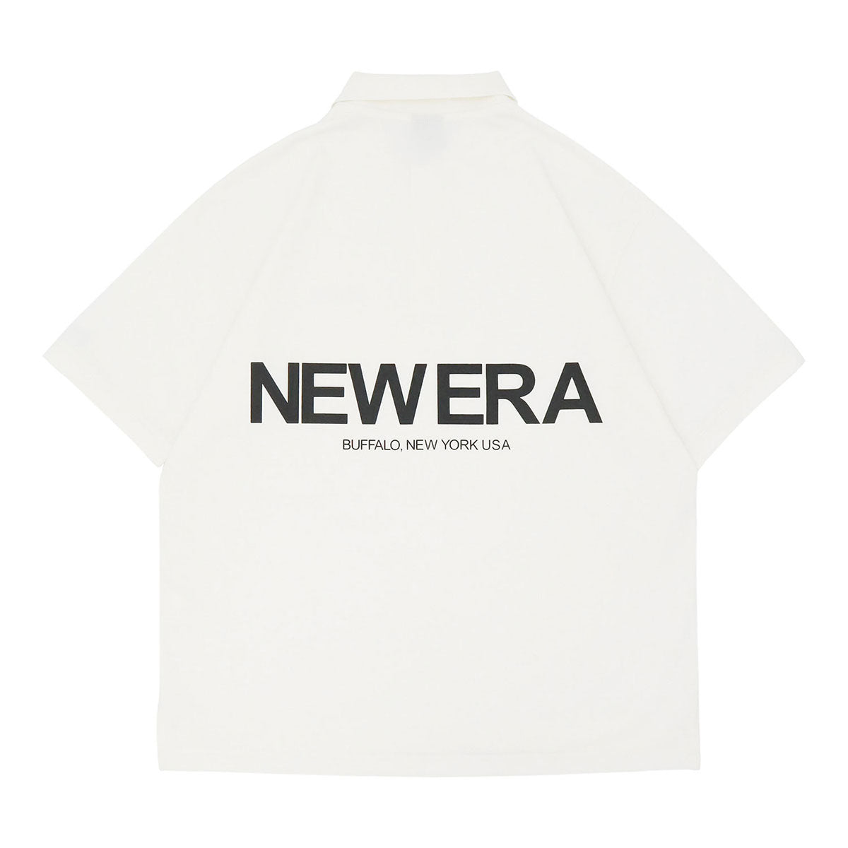 ニューエラ S/S OVERSIZED POLO SHIRT THE ORIGIN ホワイト