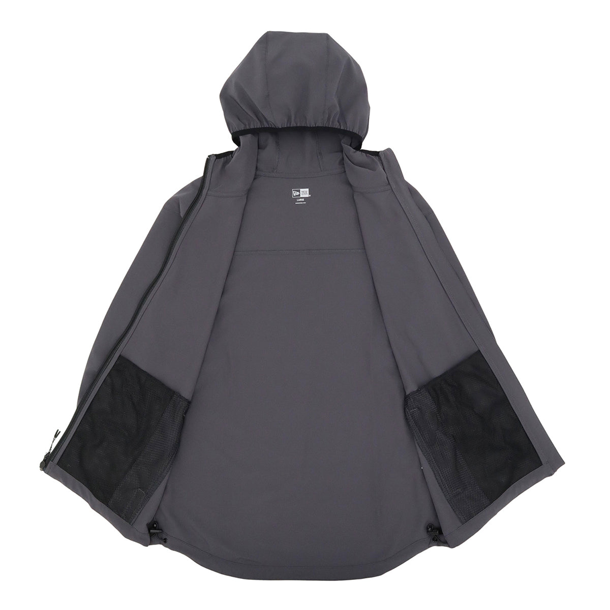 ニューエラ LIGHT WIND JACKET BOX LOGO グラファイト