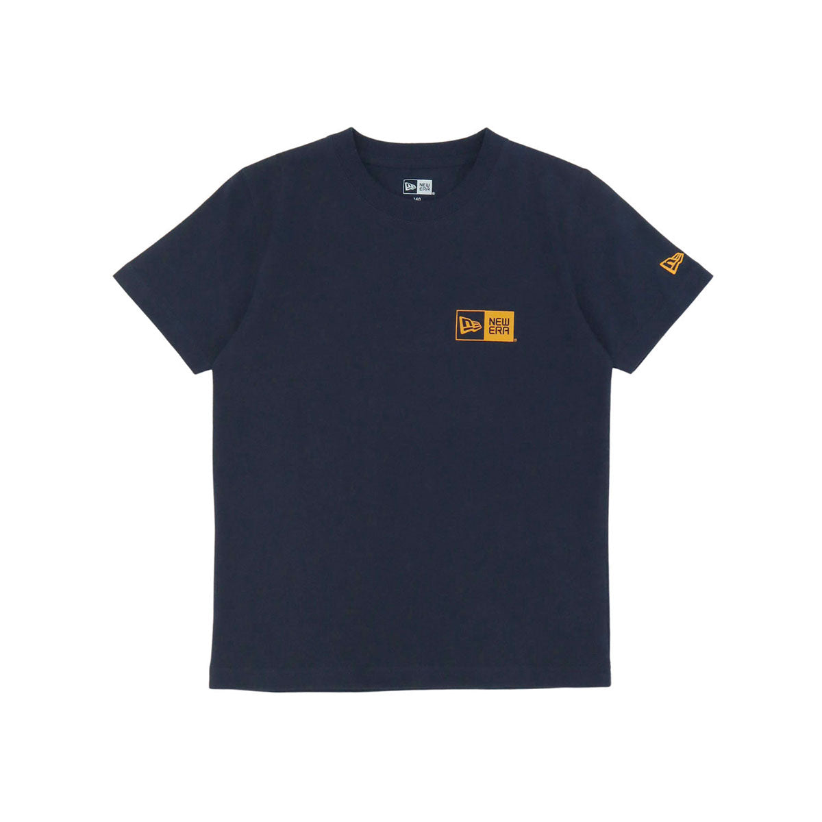 ニューエラ YOUTH S/S COTTON TEE BOX LOGO ネイビー/コッパー