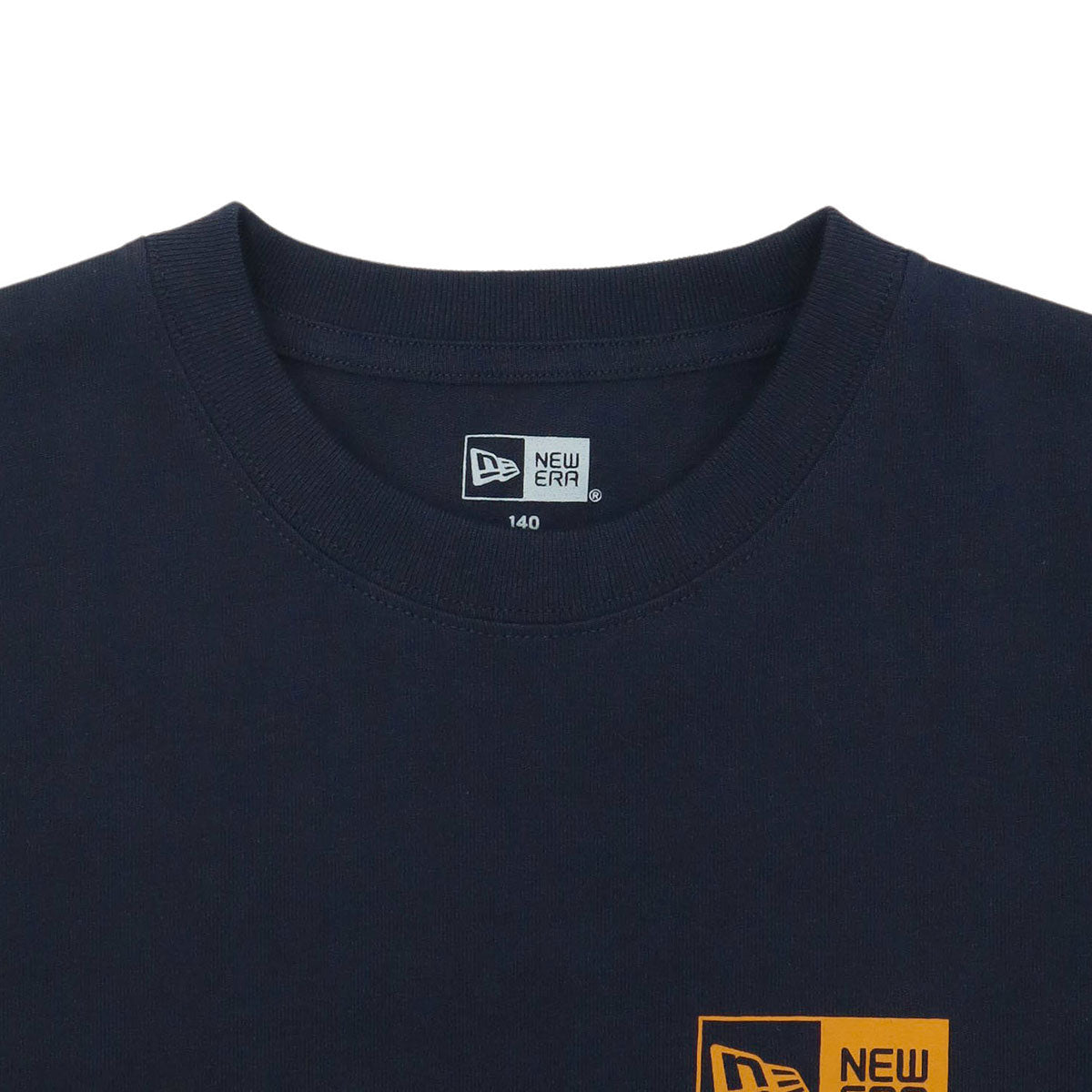 ニューエラ YOUTH S/S COTTON TEE BOX LOGO ネイビー/コッパー